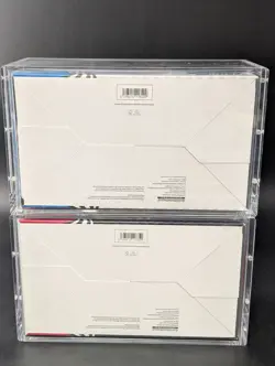 2x Pokemon SV10.5 Black Bolt White Flare Sealed Booster Bundle Display W/Acrylic - Image 2