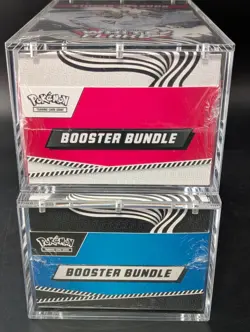 2x Pokemon SV10.5 Black Bolt White Flare Sealed Booster Bundle Display W/Acrylic - Image 5
