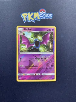 Pokemon TCG Golbat Sun & Moon Base 55/149 Reverse Holo MP. - Image 1
