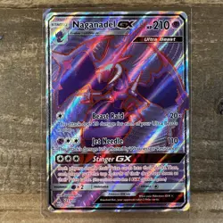POKEMON NAGANADEL GX 121/131 - POKEMON SUN & MOON FORBIDDEN LIGHT - ULTRA RARE - Image 1