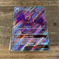 POKEMON NAGANADEL GX 121/131 - POKEMON SUN & MOON FORBIDDEN LIGHT - ULTRA RARE - Image 2