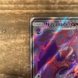 POKEMON NAGANADEL GX 121/131 - POKEMON SUN & MOON FORBIDDEN LIGHT - ULTRA RARE - Image 3