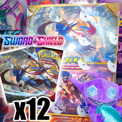 Pokemon Sword & Shield Base Factory Sealed Mini Portfolio Booster Display Box - Image 1