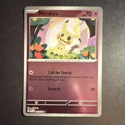 Pokemon TCG Mimikyu 042/094 Me02: Phantasmal Flames Reverse Holo Basic 70HP - Image 1