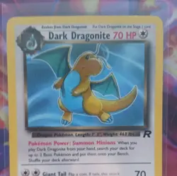 Pokemon 2000 Team Rocket Dark Dragonite 22/82 Rare 70 HP Unlimited Regular - Image 2