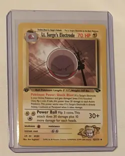 Pokemon TCG Lt. Surge’s Electrode #52/132 Non-Holo 1st Edition Vintage 1999/2000 - Image 1