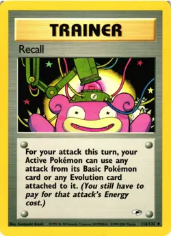 Pokemon TCG Recall 116/132 Gym Heroes Uncommon LP - Image 1
