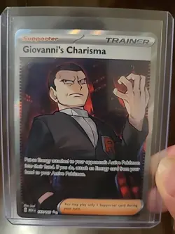 Giovanni's Charisma - 197/165 - Full Art - Pokemon 151 - Near Mint - Image 1