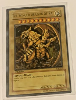 YuGiOh Winged Dragon of Ra GBI-003 1st Edition Ultra Rare 2000 MP - Image 1