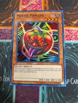 Yu-Gi-Oh! TCG Mystic Tomato Dark Saviors DASA-EN046 Super Rare Unlimited NM - Image 1