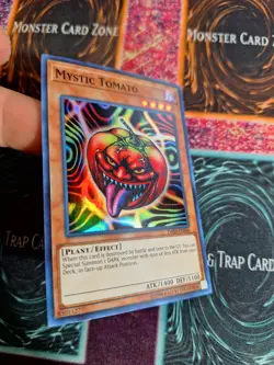 Yu-Gi-Oh! TCG Mystic Tomato Dark Saviors DASA-EN046 Super Rare Unlimited NM - Image 2