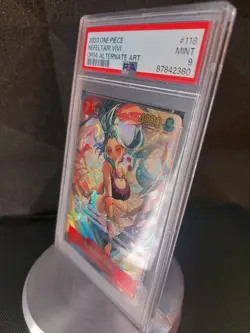 2023 One Piece Tcg Nefeltari Vivi Op04 118 Alt Art Psa 9 English - Image 2