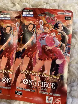 One Piece EB-03 Sleeved Booster Pack Lot Of 5 TCG Heroines Edition English - Image 2