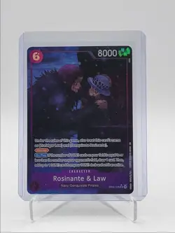 ROSINANTE & LAW 2026 ONE PIECE AZURE SEA SEVEN SUPER RARE ALT #EB04-38 Q6027 - Image 1