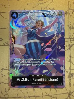 Mr.2.Bon.Kurei (Bentham) OP14-091 SR Alt Art One Piece TCG NM - Image 1