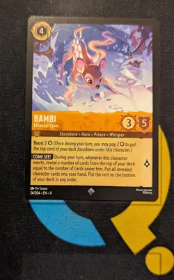 Bambi - Ethereal Fawn 24/204 Super Rare Disney Lorcana Winterspell - Image 1