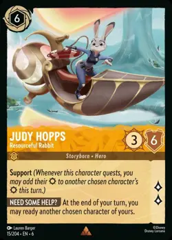 Judy Hopps - Resourceful Rabbit (015) Azurite Sea Disney Lorcana - Image 1