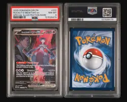 Pokemon Team Rocket’s MEWTWO EX SIR Destined Rivals 2025 TCG Card #231/182 PSA 8 - Image 3