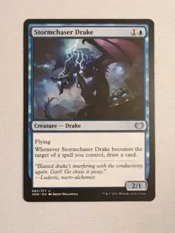 Stormchaser Drake NM English MTG Crimson Vow Uncommon Card - Image 3