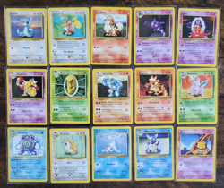 1999 Pokemon TCG Base Set Unlimited Lot of 41 Cards - Image 1