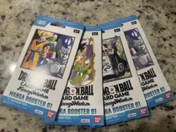 Bandai Dragon Ball Super Card Game Fusion World Manga Booster 01 4 English Packs - Image 1