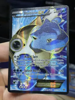 #2 Blastoise EX 142/146 XY Base Set 2014 Full Art Holo Rare Pokemon Card TCG - Image 5