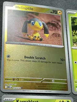 Pokemon Cards Yuka Morii Lot Reverse Holo Helioptile Magneton + Torchic Litwick - Image 2