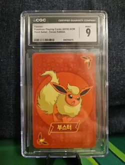 2019 Flareon Point Salad Evee Edition Korean CGC Mint 9 Graded Pokemon Card - Image 1