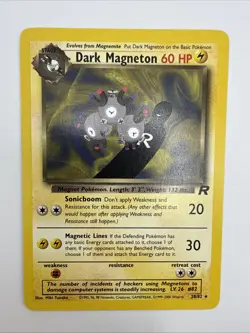 Dark Magneton 28/82 Team Rocket Regular Rare Vintage Pokemon Card - Image 3