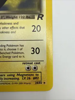 Dark Magneton 28/82 Team Rocket Regular Rare Vintage Pokemon Card - Image 5