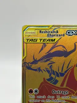 Pokemon TCG Reshiram and Charizard GX Tag Team Promo Card SM247 Promo - Image 3
