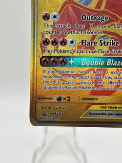 Pokemon TCG Reshiram and Charizard GX Tag Team Promo Card SM247 Promo - Image 4