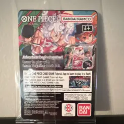NCAA Bandai One Piece Card Game Monkey.D.Luffy US Voyage Promo Full Art Holo - Image 2