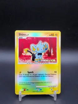 Shinx 98/130 Diamond & Pearl Reverse Holo MP Pokemon Card - Image 1