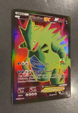 Pokemon TCG Tyranitar-EX Holo Full Art Ultra Rare Card Ancient Origins 91/98 - Image 2