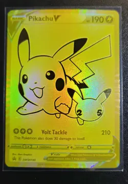Pokemon TCG Pikachu V | SWSH145 SWSH: Sword & Shield Promo Cards Holo NM - Image 1
