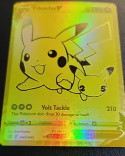 Pokemon TCG Pikachu V | SWSH145 SWSH: Sword & Shield Promo Cards Holo NM - Image 4