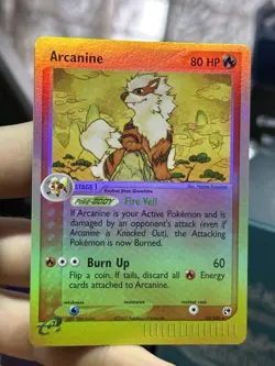 Arcanine 15/100 EX Sandstorm 2003 Reverse Rare Holo e-Series Pokemon Card TCG - Image 4