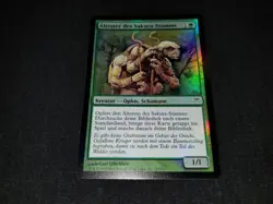 MTG 1x Champions of Kamigawa green common LP German FOIL Sakura-Tribe Elder - Image 1
