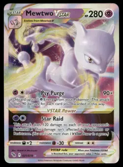 Mewtwo VSTAR Ultra Rare Pokemon GO 031/078 NM - Image 1