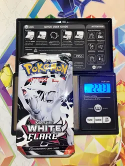 Very Heavy! 22.73g Pokemon TCG SV10.5 White Flare Booster Pack Sealed! - Image 1