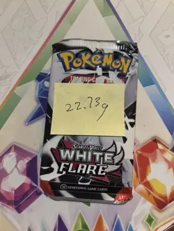 Very Heavy! 22.73g Pokemon TCG SV10.5 White Flare Booster Pack Sealed! - Image 2