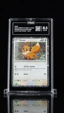2025 Pokemon SVP EN- SV Black Star EEVEE Promo #200 Cosmo holo Tag 8.5 - Image 1