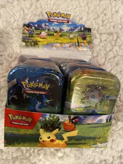 Pokemon Ascended Heroes Mini Tin Display 10 Sealed Booster Tins Open Display - Image 1