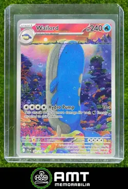 Wailord 2025 Pokemon Journey Together English #162/159 Illustration Rare - Image 1