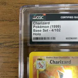 Pokemon TCG Charizard Base Set 4/102 Holo CGC 4 - Image 3