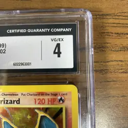 Pokemon TCG Charizard Base Set 4/102 Holo CGC 4 - Image 4