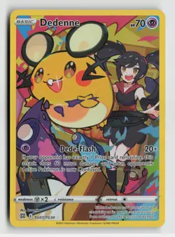 Pokemon - Dedenne - TG07/TG30 SWSH09: Brilliant Stars Trainer Gallery - NM - Image 1