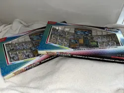 Pokemon Prismatic Evolutions Lucario Ex & Tyranitar Ex Premium Collection 2 Sets - Image 1