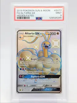 ALTARIA GX 2019 POKEMON S&M HIDDEN FATES SHINY RARE SV77/SV94 PSA 9 Q0004 - Image 1